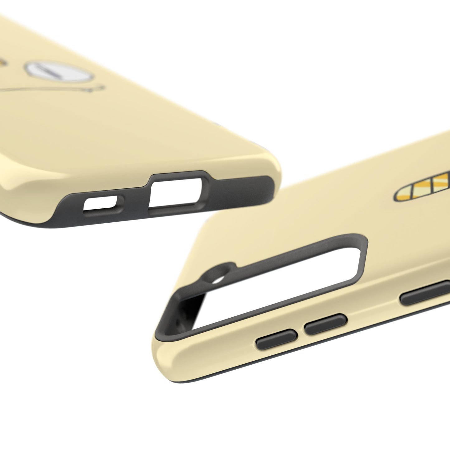 Cat Minimal Gold Coin Face Tough Phone Case | Anime