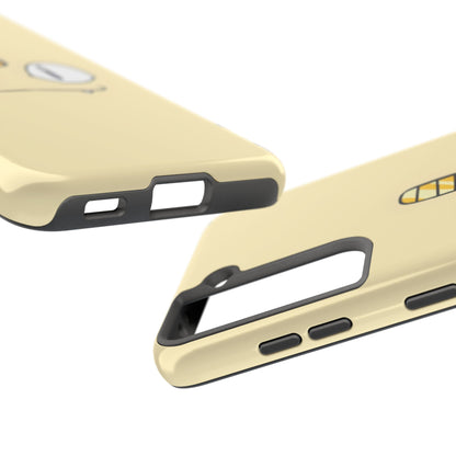 Cat Minimal Gold Coin Face Tough Phone Case | Anime