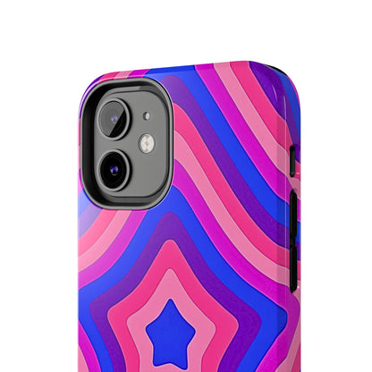 Funda resistente para teléfono con diseño de estrella retro | Estética