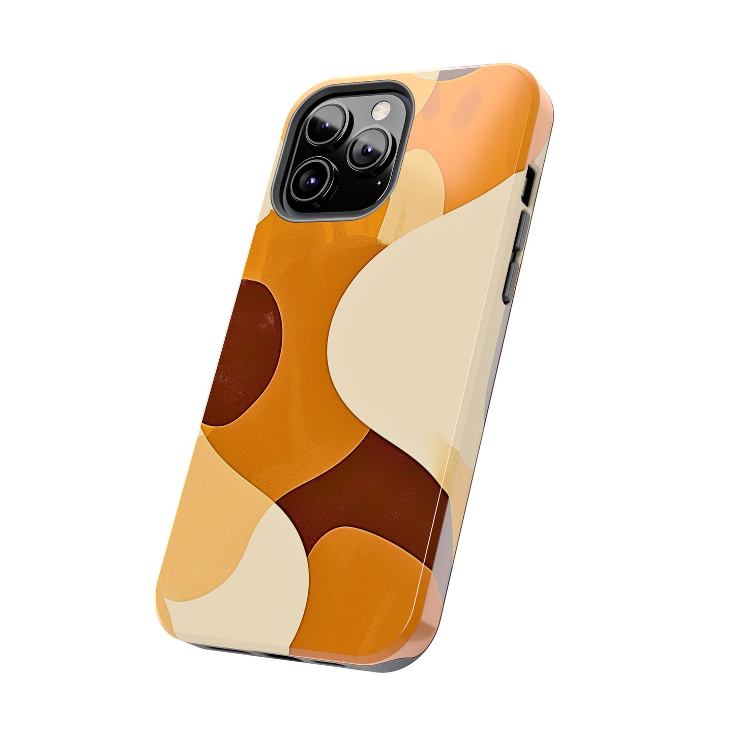 Funda/Cubierta resistente para teléfono con diseño en beige y marrón Earth Harmony | Estética