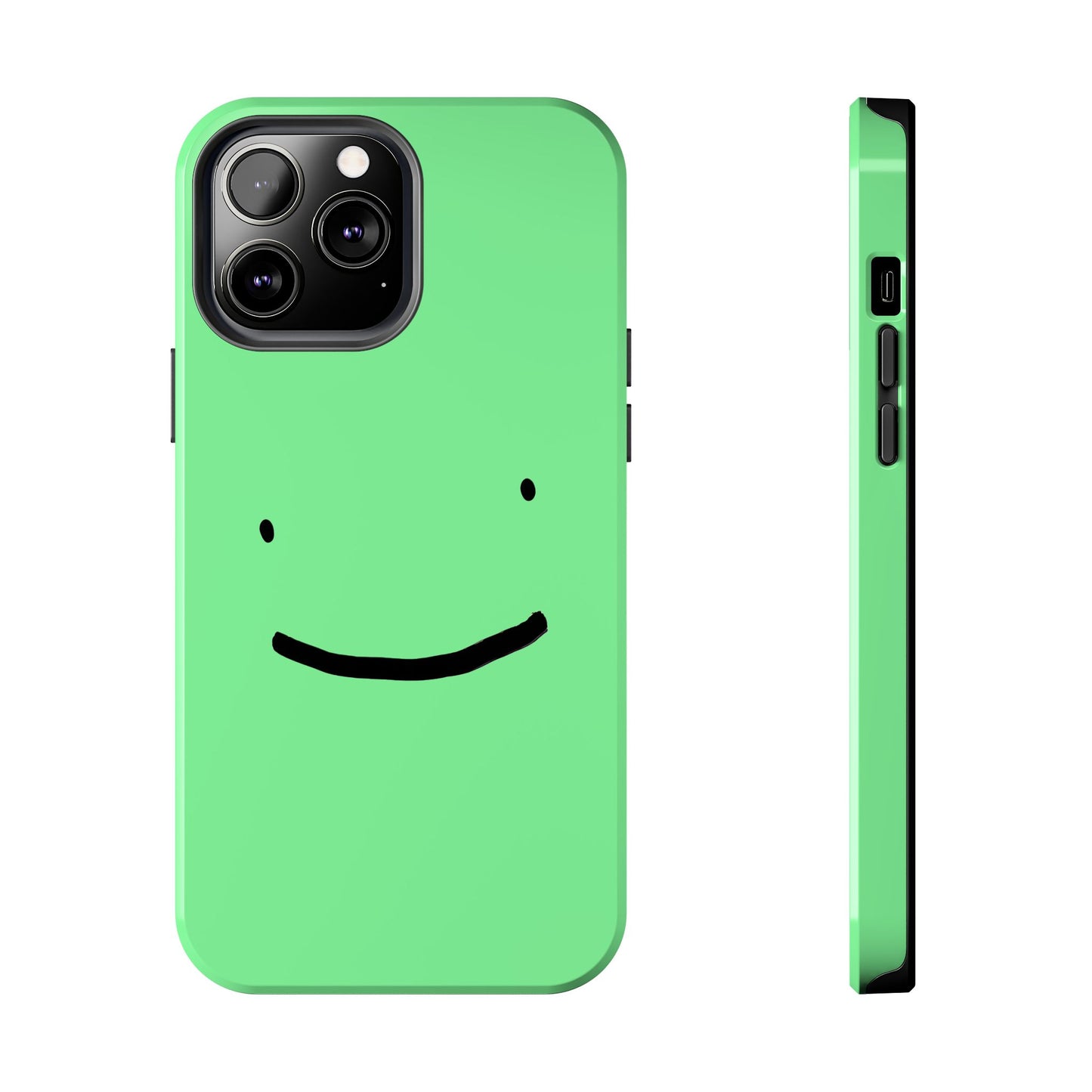 Simple Smile Green Face Tough Phone Case | Other