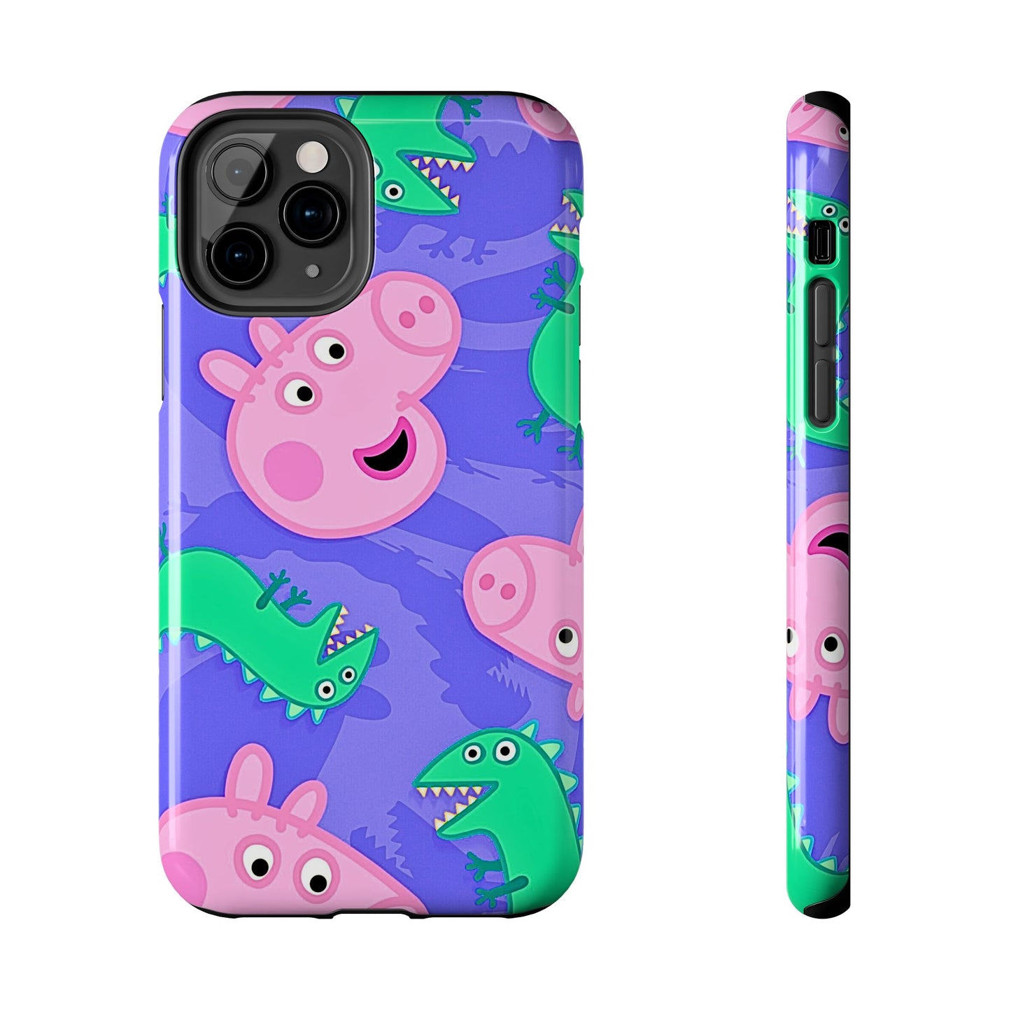 Peppa Pig & George Dinosaur Pattern Tough Phone Case | Cartoons - Peppa Pig