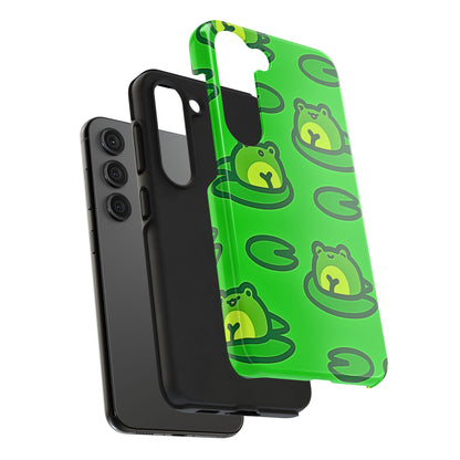 Cute Green Frogs Pattern Tough Phone Case | Animals