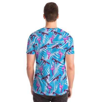 Rad Palm Front Line Flamingo Unisex T-Shirt