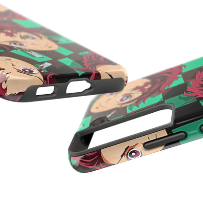 Tanjiro Kamado Head Pattern Tough Phone Case | Anime - Demon Slayer