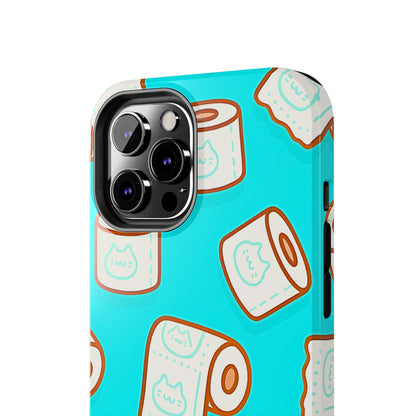 Funda resistente para teléfono con estampado de papel higiénico kawaii | Estética