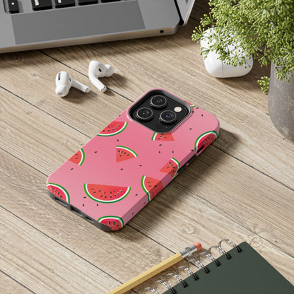 Pink and Red Gradient Watermelon Tough Phone Case | Food
