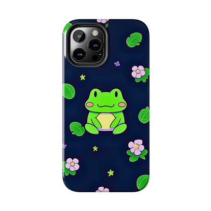 Adorable Froggy Black Tough Phone Case | Animals