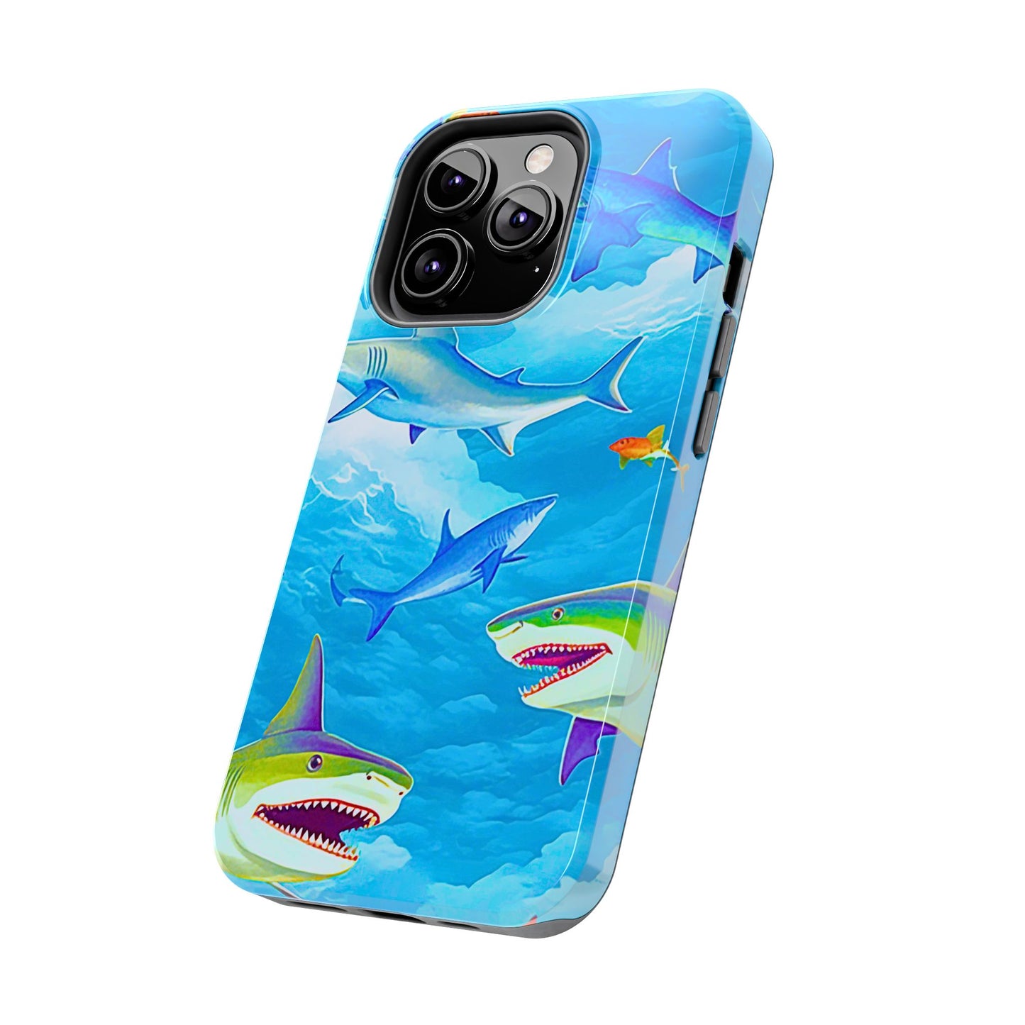 Sharks in the Sky Pattern Style Tough Phone Case | Animals