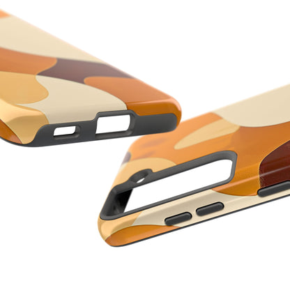 Funda/Cubierta resistente para teléfono con diseño en beige y marrón Earth Harmony | Estética