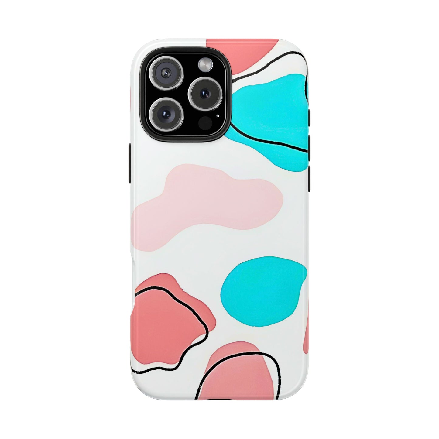 Abstract Shapes Preppy Pastel Style (Version 1) Tough Phone Case | Aesthetic
