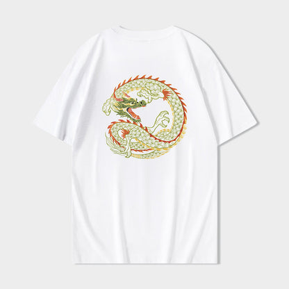 KH866 Golden Dragon Embroidery Tee