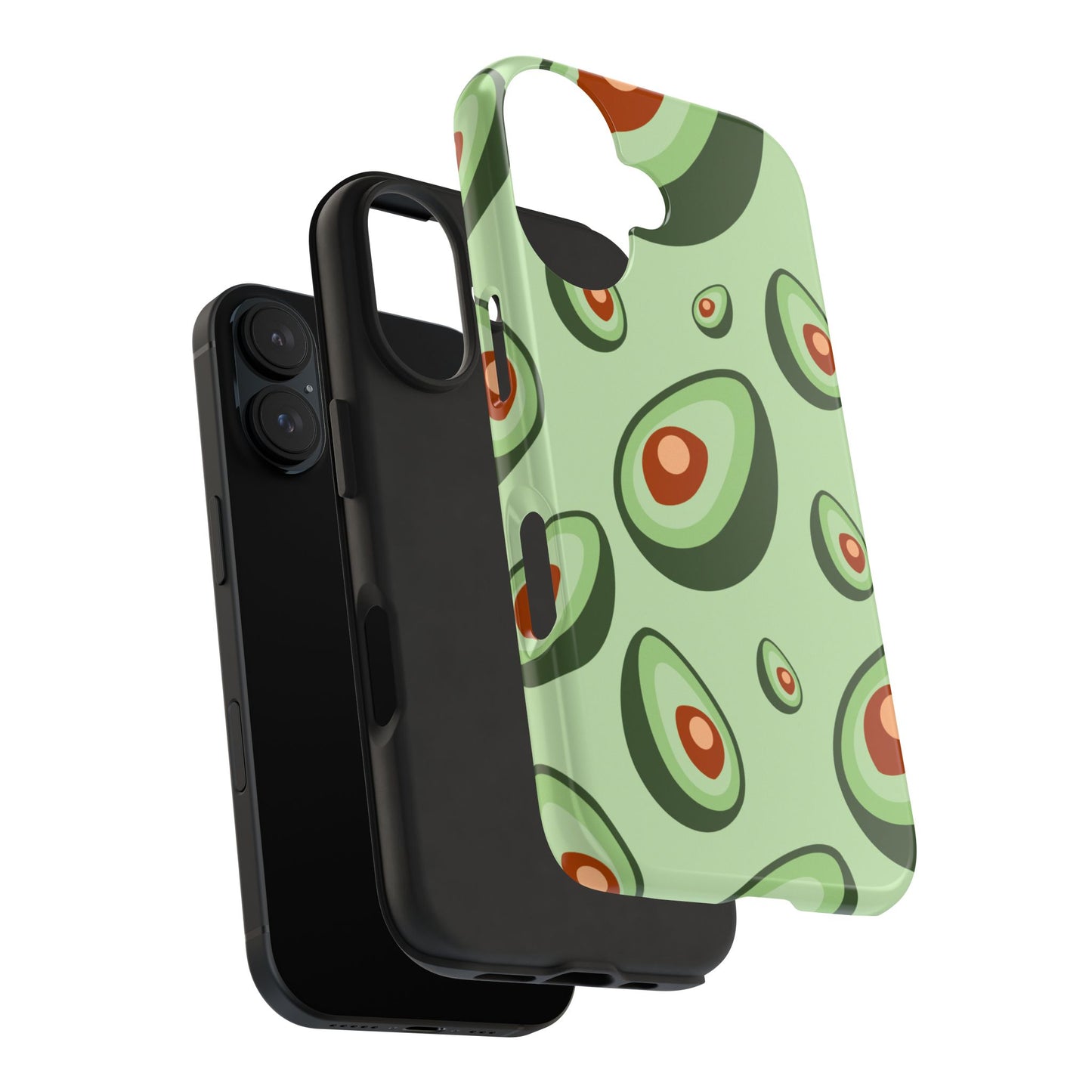 Trendy Avocado Pattern Green Aesthetic Minimal Fruit Phone Case | Food