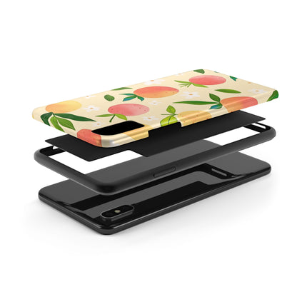 Mango Orange Fruit Pattern Tough Phone Case | Aesthetic