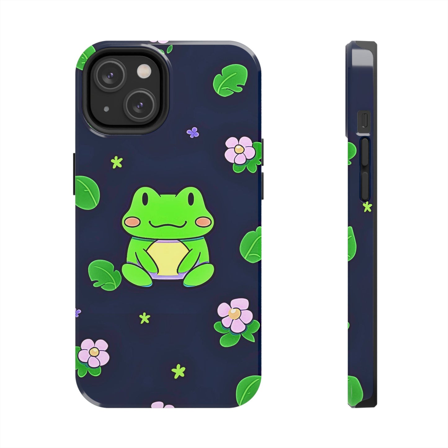 Adorable Froggy Black Tough Phone Case | Animals