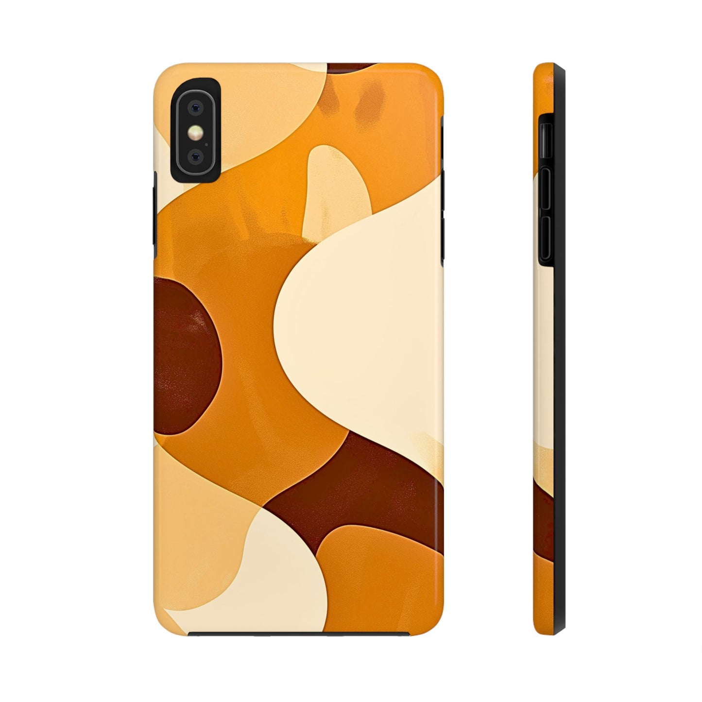 Funda/Cubierta resistente para teléfono con diseño en beige y marrón Earth Harmony | Estética