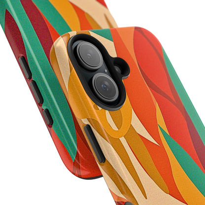 Abstract Autumn Leaves Tough Phone Case | Aesthetic