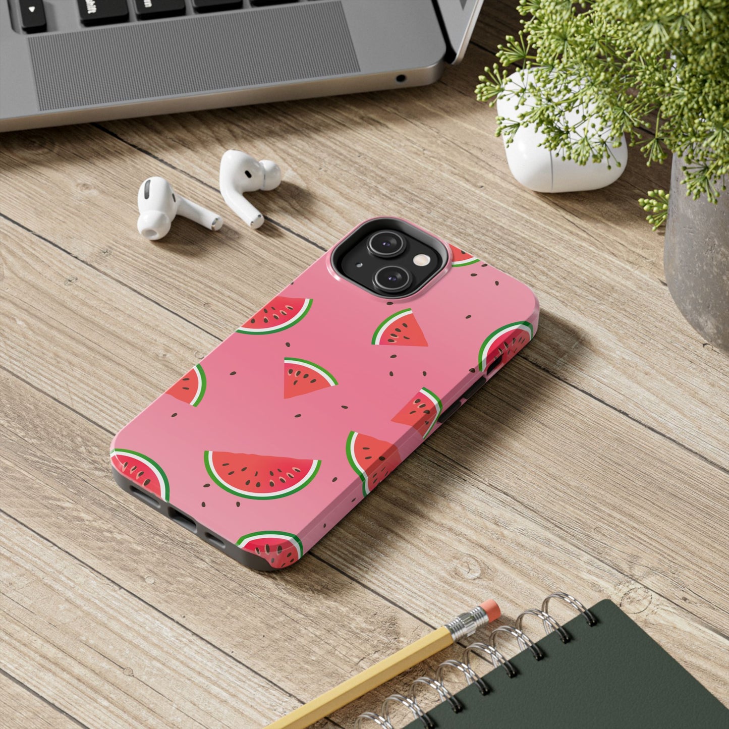 Pink and Red Gradient Watermelon Tough Phone Case | Food