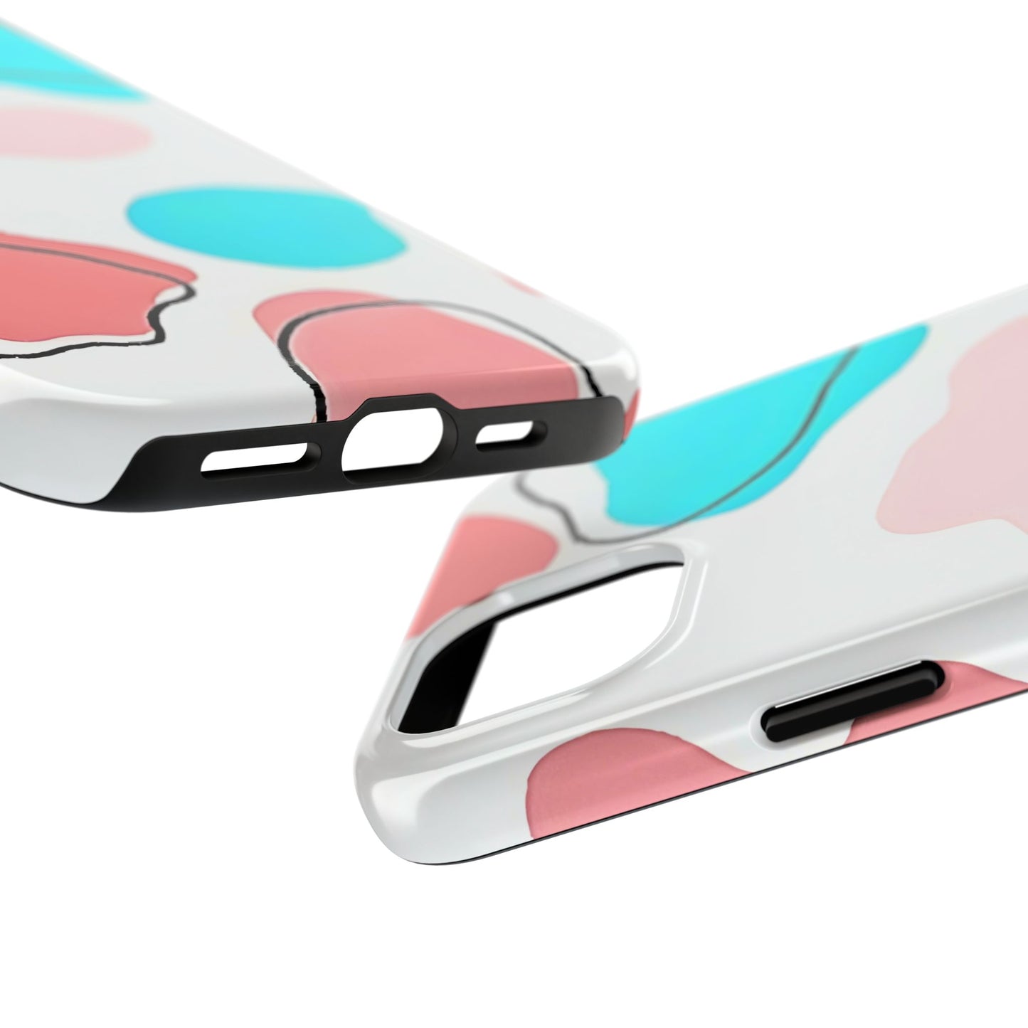 Abstract Shapes Preppy Pastel Style (Version 1) Tough Phone Case | Aesthetic