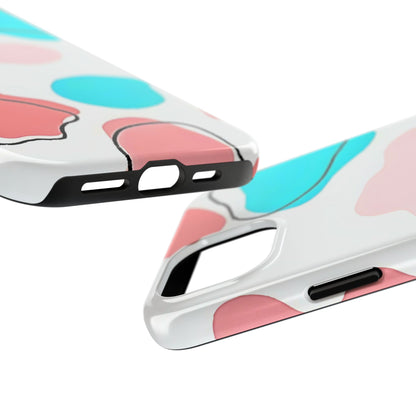 Abstract Shapes Preppy Pastel Style (Version 1) Tough Phone Case | Aesthetic