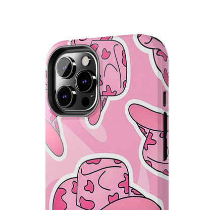 Pink Cowboy Hat Preppy Tough Phone Case | Aesthetic