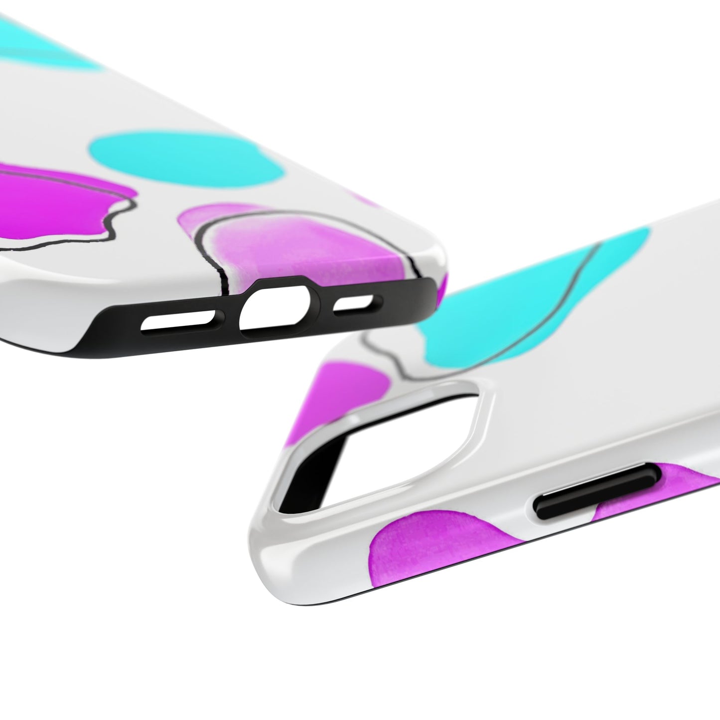 Abstract Shapes Preppy Pastel Style (Version 2) Tough Phone Case | Aesthetic