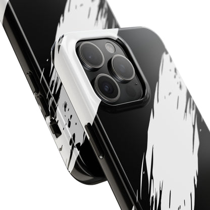 Funda/cubierta resistente para teléfono con rayas diagonales en blanco roto | Estética