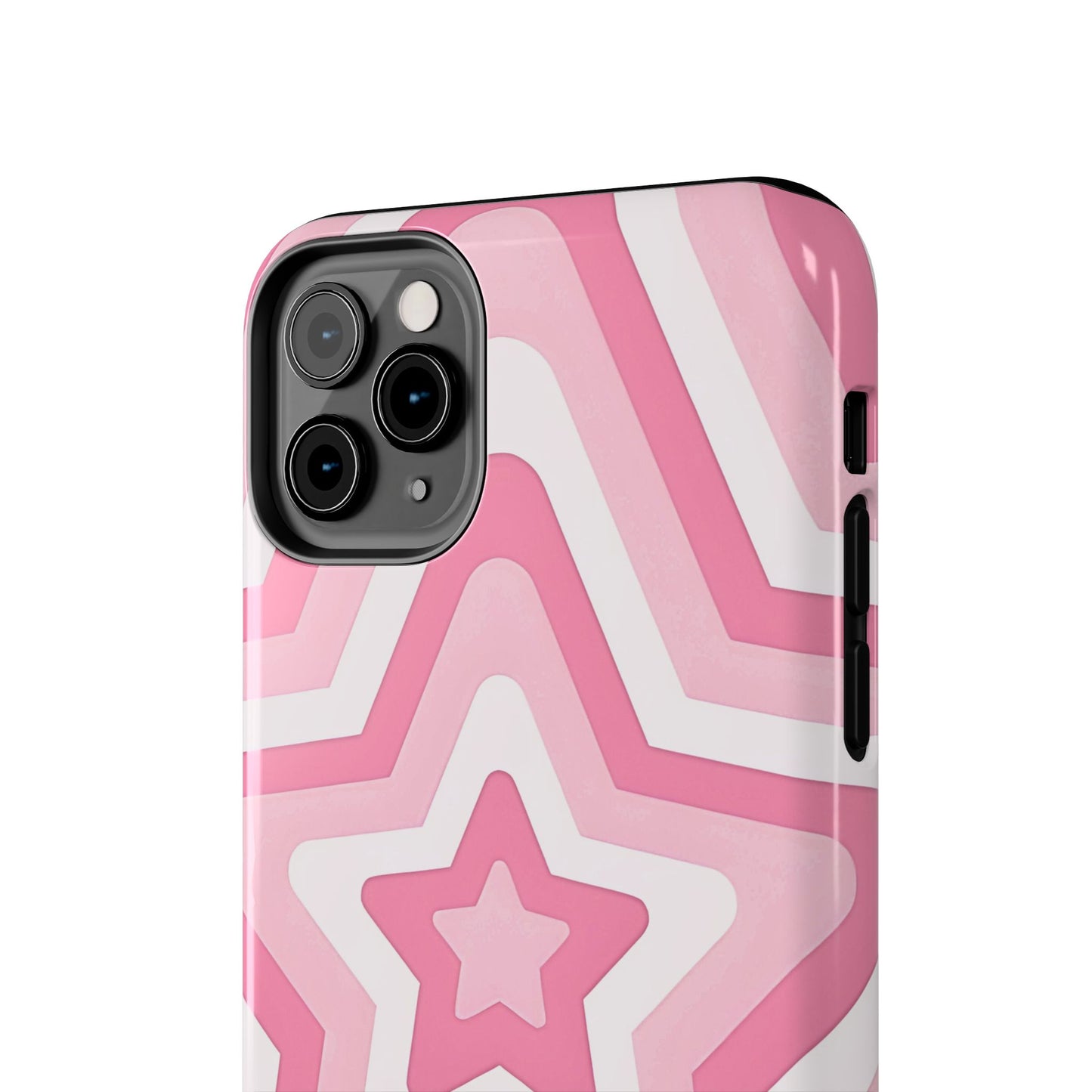Pink Preppy Star Pattern Style Tough Phone Case | Aesthetic
