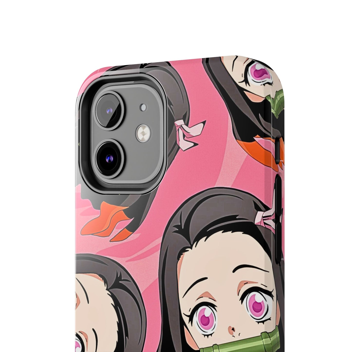 Nezuko Kamado Head Pattern Tough Phone Case | Anime - Demon Slayer