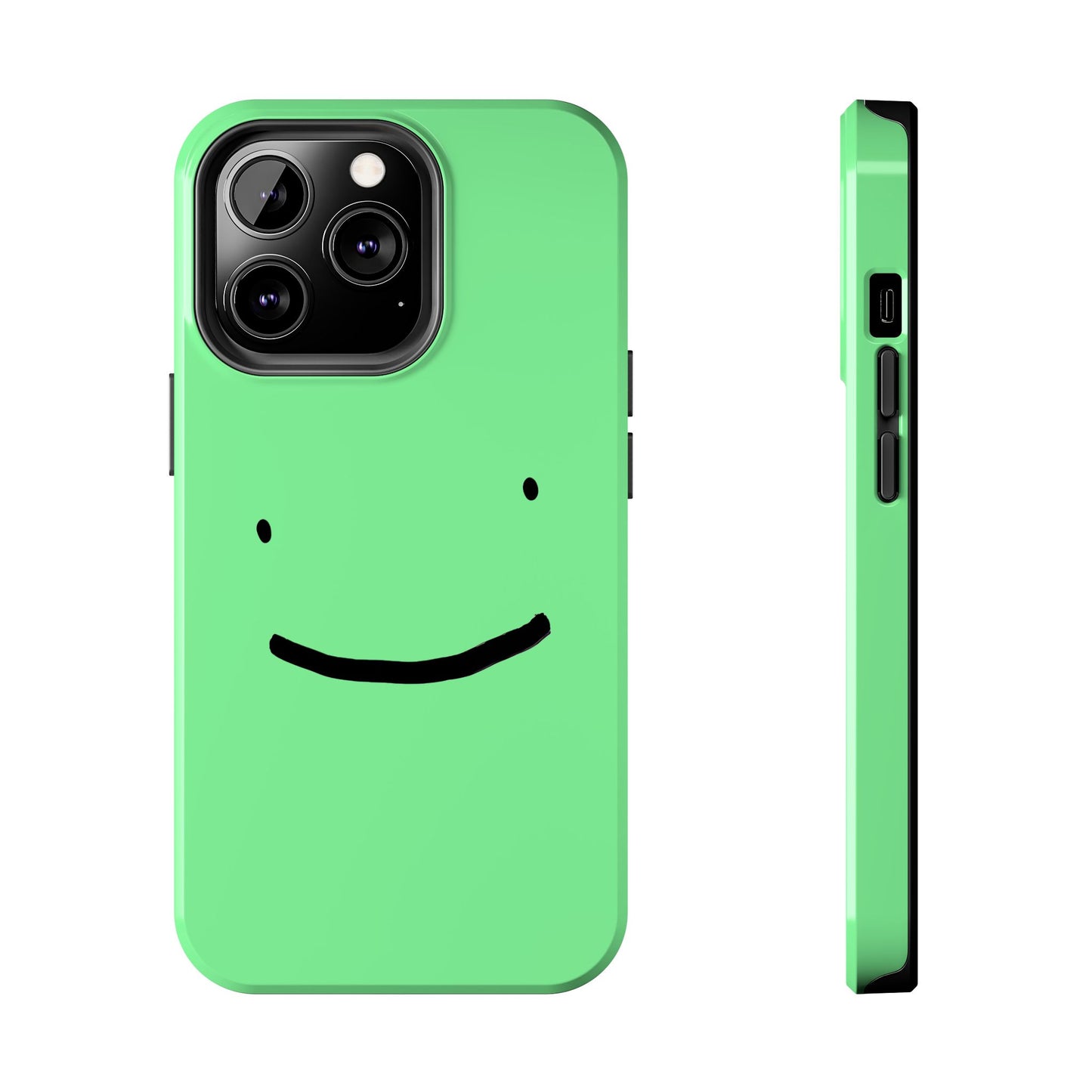 Simple Smile Green Face Tough Phone Case | Other