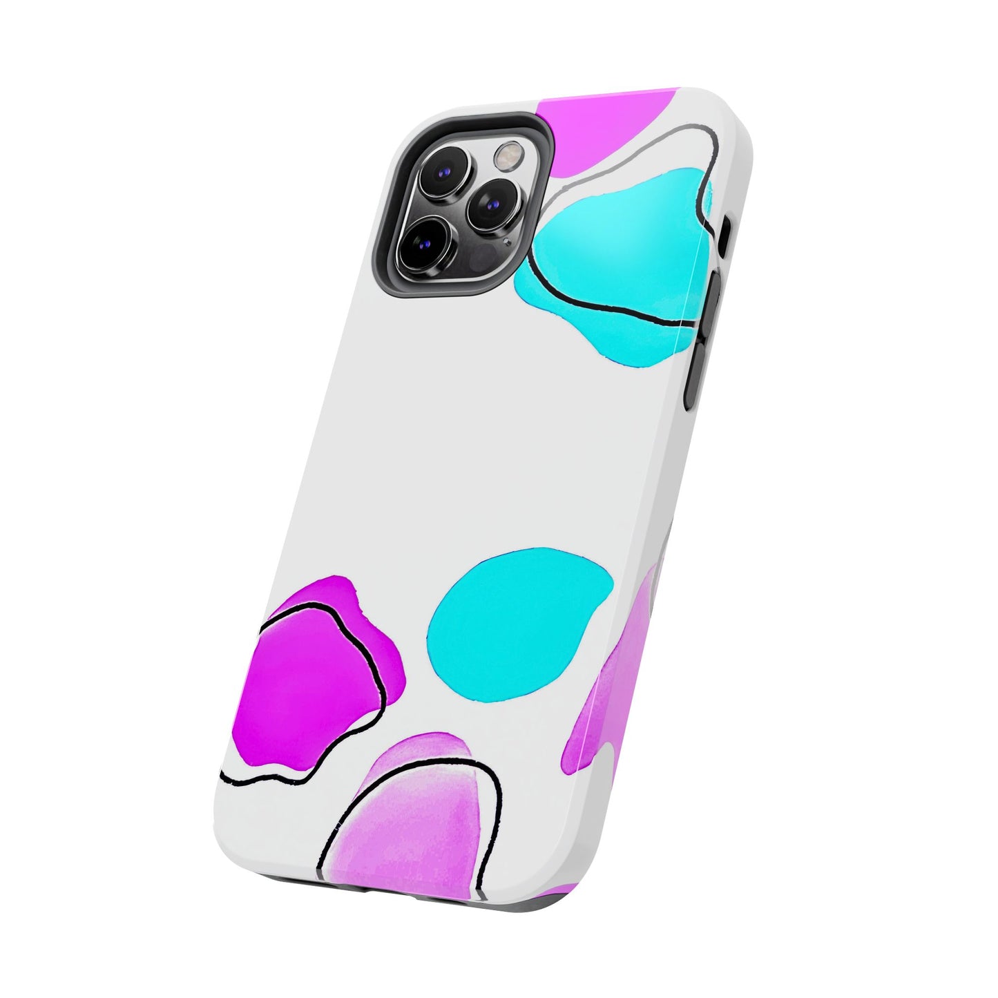 Abstract Shapes Preppy Pastel Style (Version 2) Tough Phone Case | Aesthetic