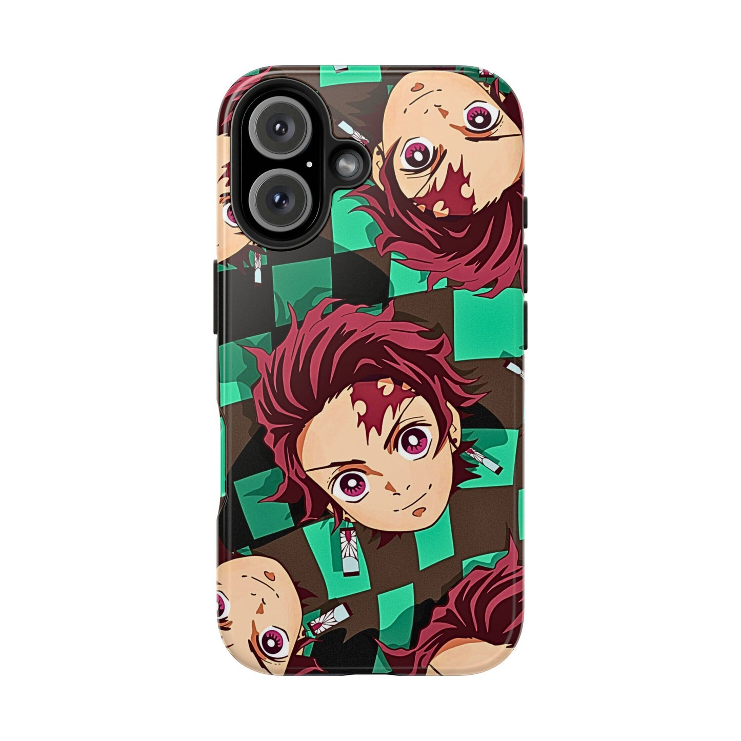 Tanjiro Kamado Head Pattern Tough Phone Case | Anime - Demon Slayer