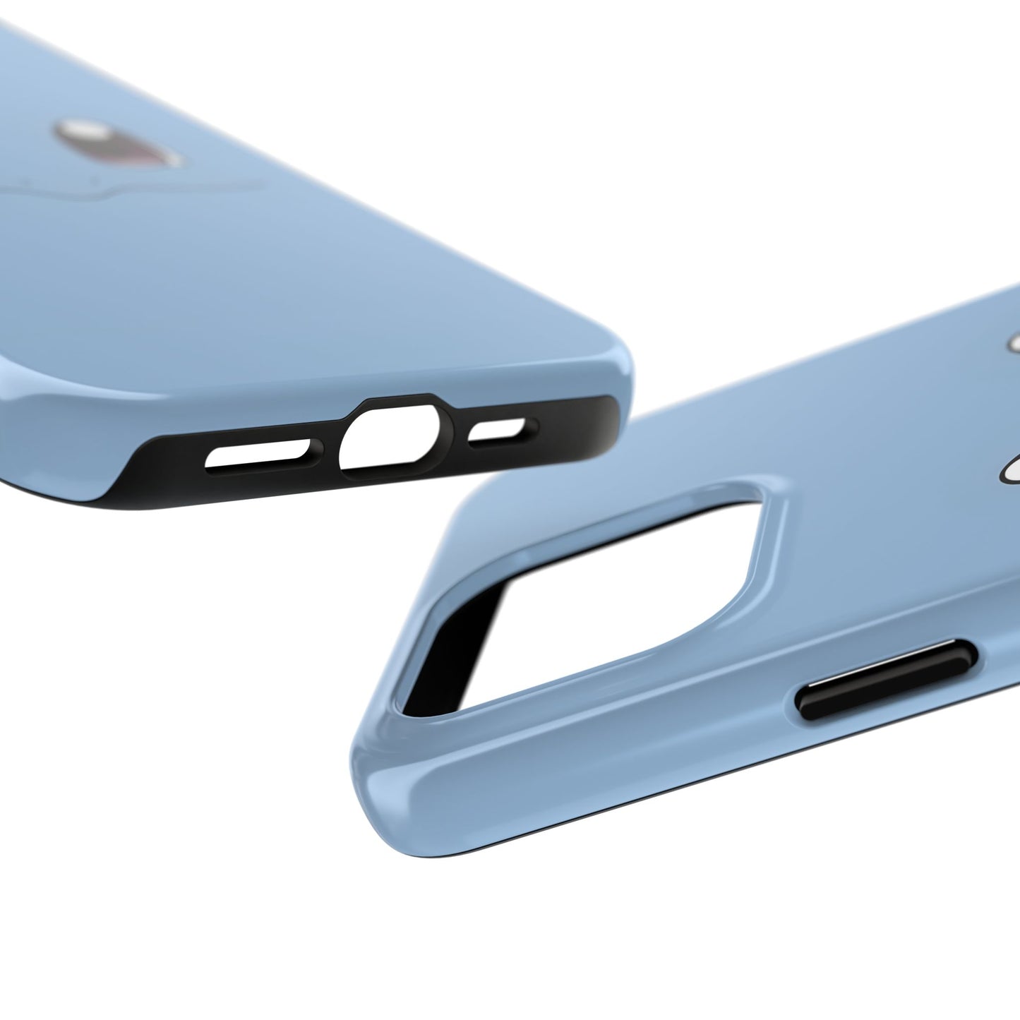 Blue Turtle Simple Blue Smile Tough Phone Case | Anime