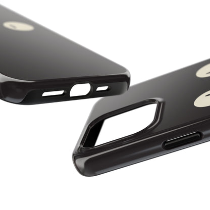 Adorable Black Cat Face and Eyes Minimal Tough Phone Case | Animals