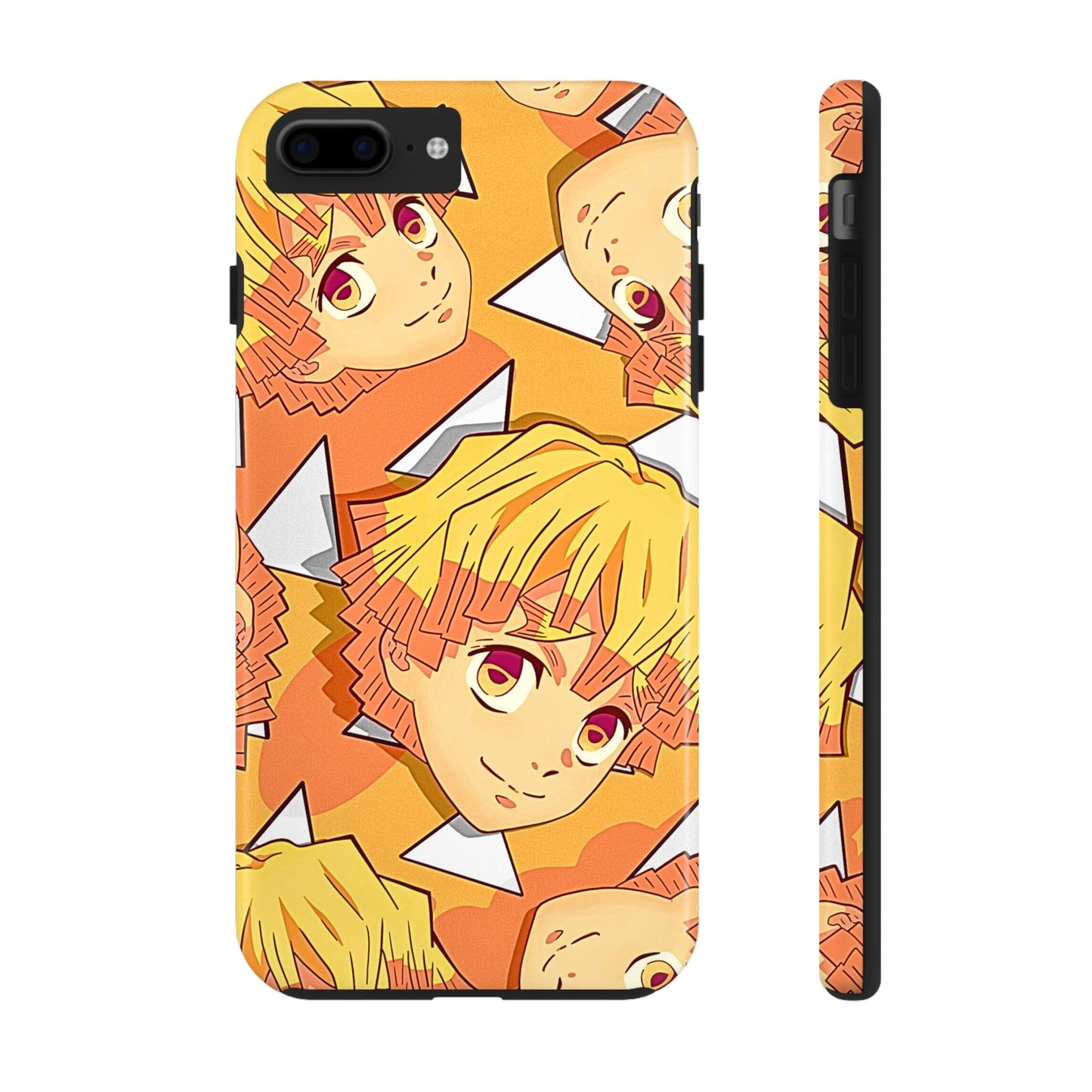 Zenitsu Agatsuma Haori Head Pattern Tough Phone Case | Anime - Demon Slayer