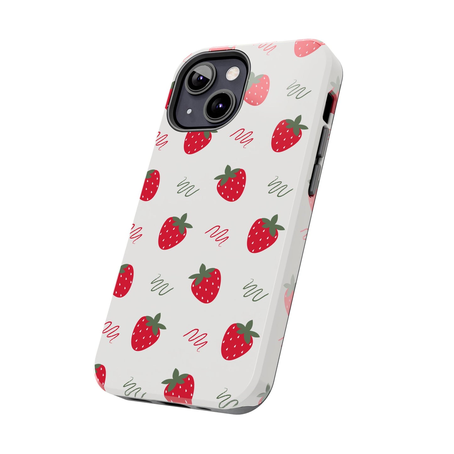 Strawberry Doodle Delight Tough Phone Case | Food
