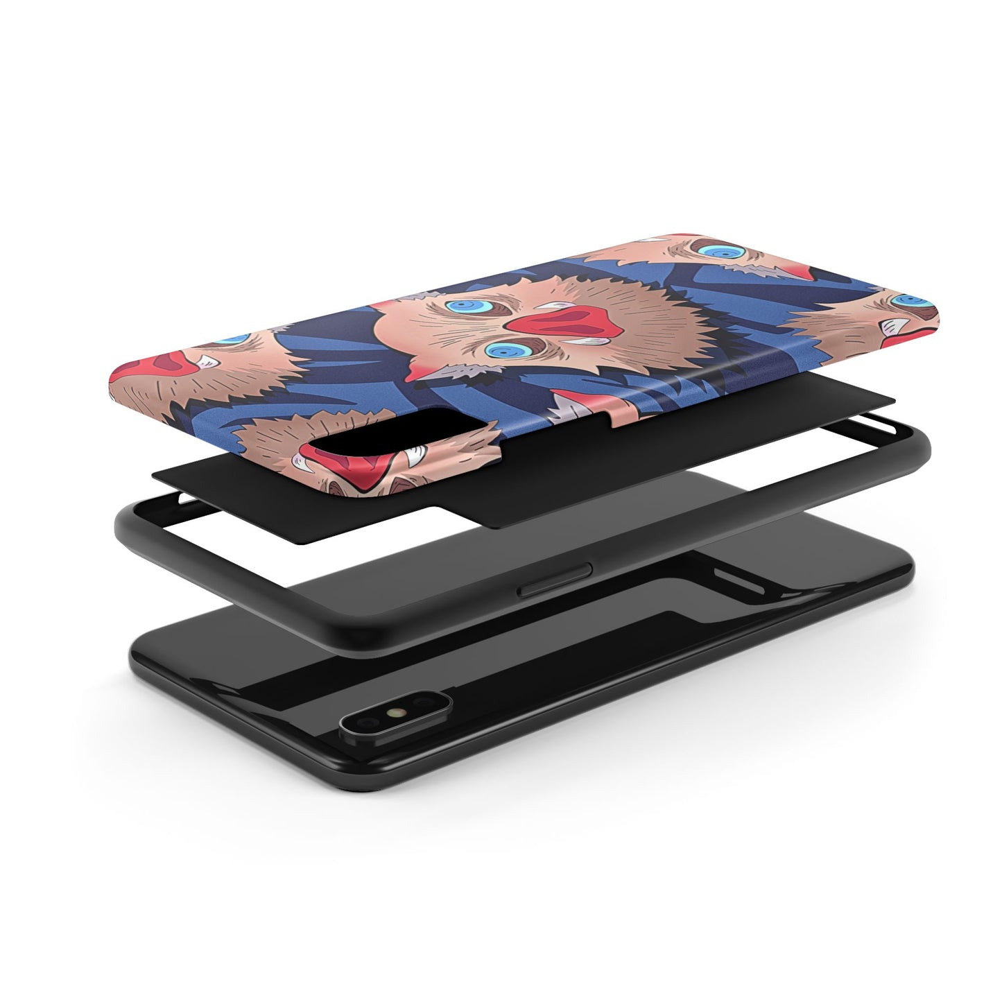 Inosuke Hashibira Head Pattern Tough Phone Case | Anime - Demon Slayer