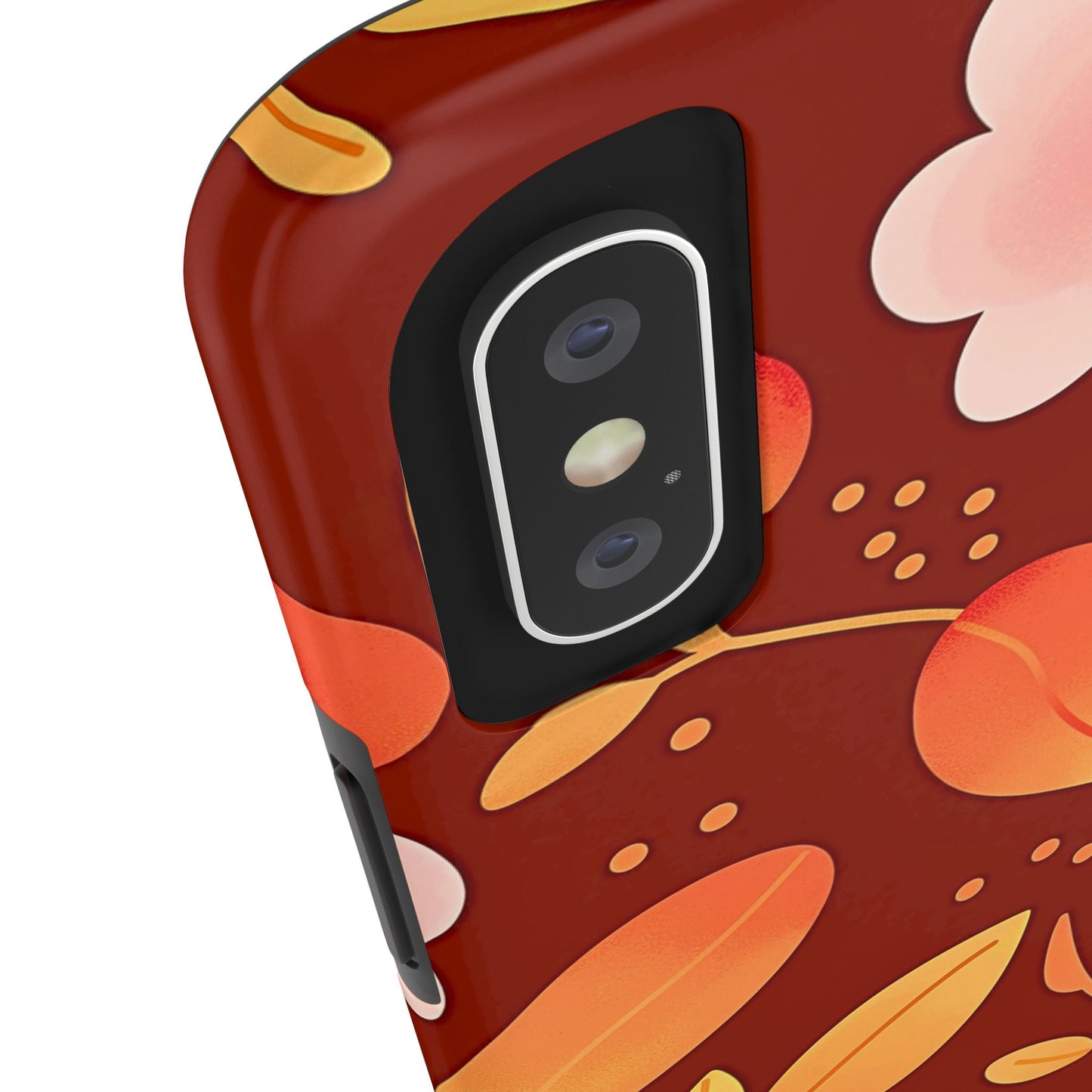 Autumn Fall Leaf Pattern Tough Phone Case | Aesthetic