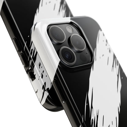 Funda/cubierta resistente para teléfono con rayas diagonales en blanco roto | Estética
