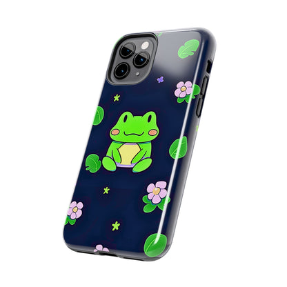 Adorable Froggy Black Tough Phone Case | Animals