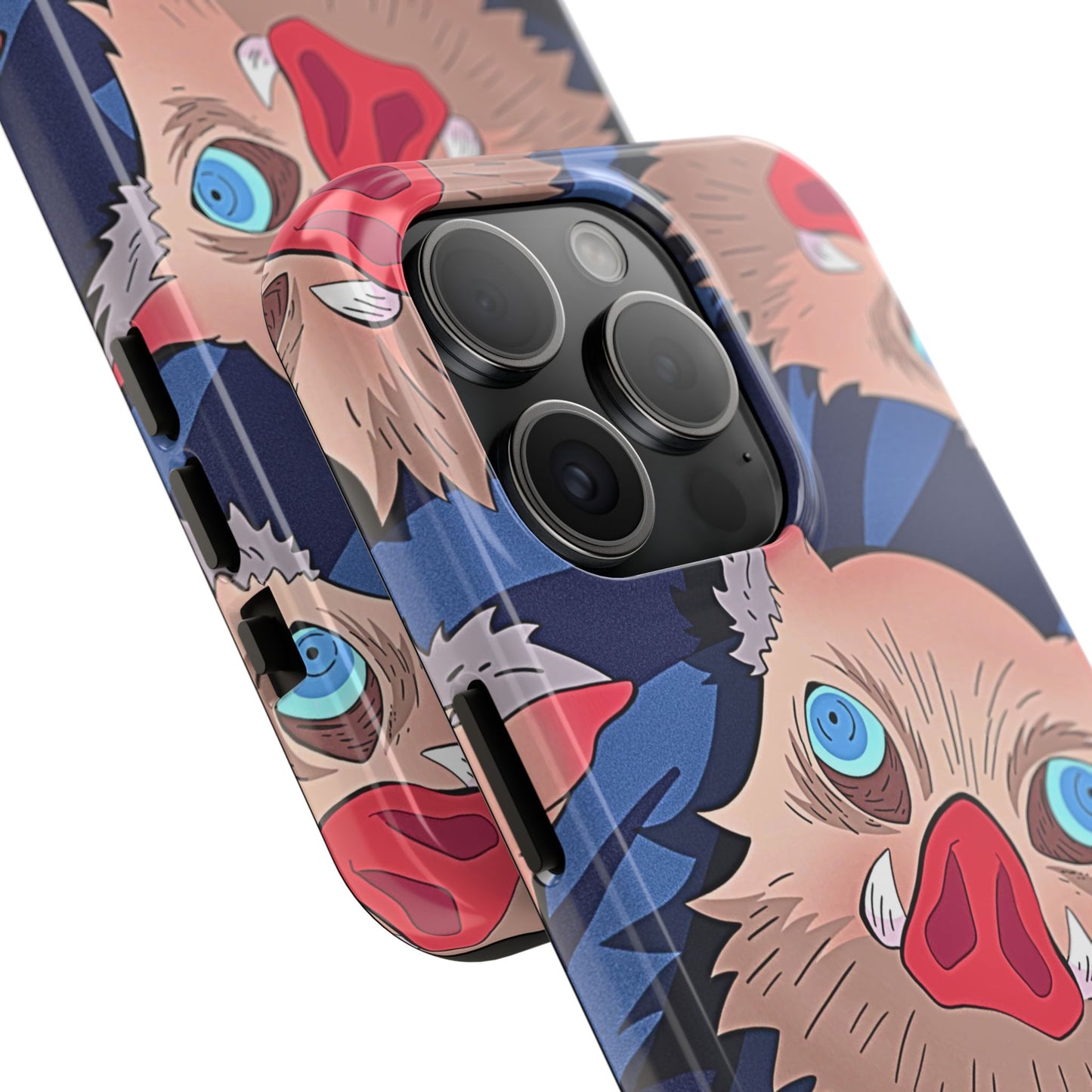 Inosuke Hashibira Head Pattern Tough Phone Case | Anime - Demon Slayer
