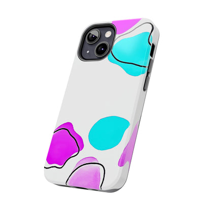 Abstract Shapes Preppy Pastel Style (Version 2) Tough Phone Case | Aesthetic