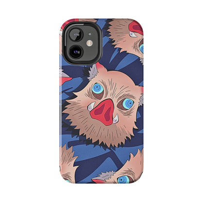 Inosuke Hashibira Head Pattern Tough Phone Case | Anime - Demon Slayer