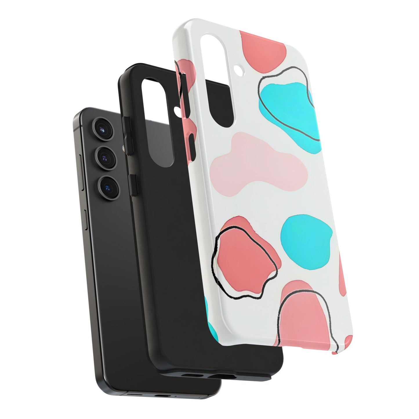 Abstract Shapes Preppy Pastel Style (Version 1) Tough Phone Case | Aesthetic