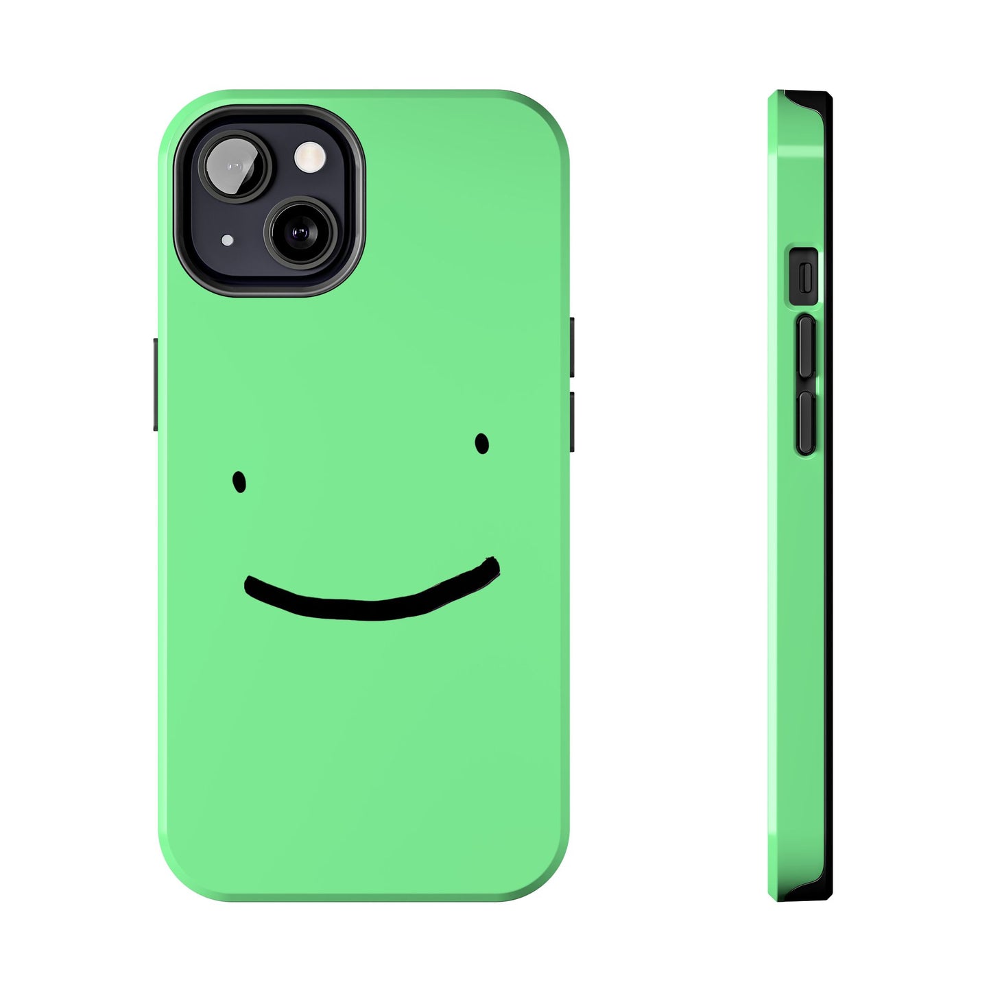 Simple Smile Green Face Tough Phone Case | Other