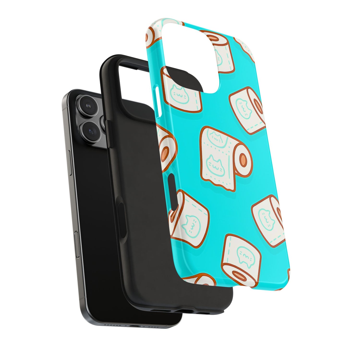 Funda resistente para teléfono con estampado de papel higiénico kawaii | Estética