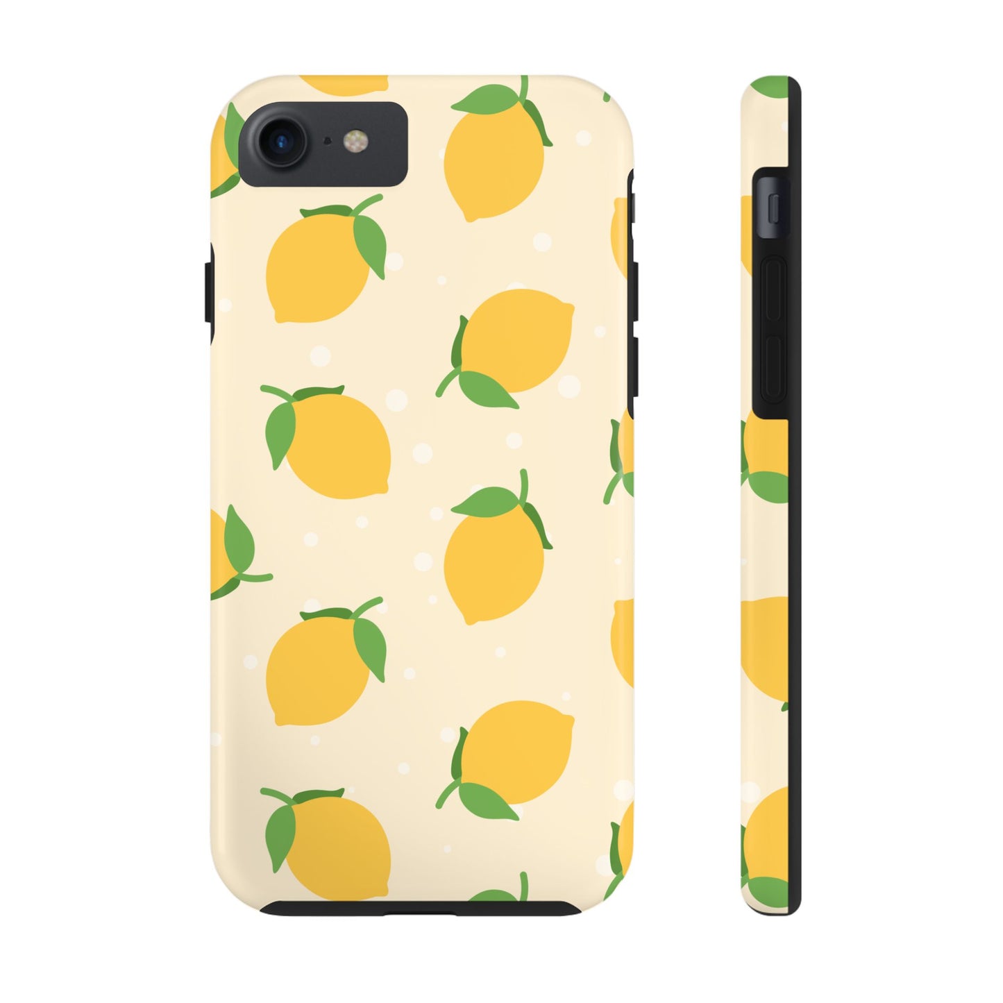 Cute Aesthetic Lemon Pattern Citrus Design Tough Phone Case | Food