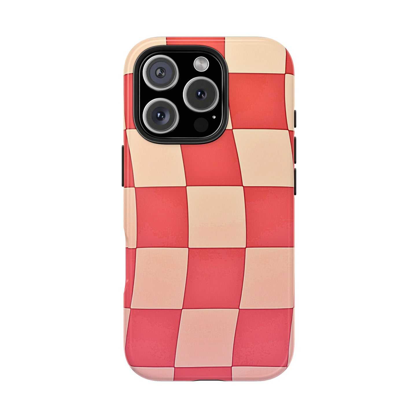 Preppy Checkered Pink Tough Phone Case | Aesthetic