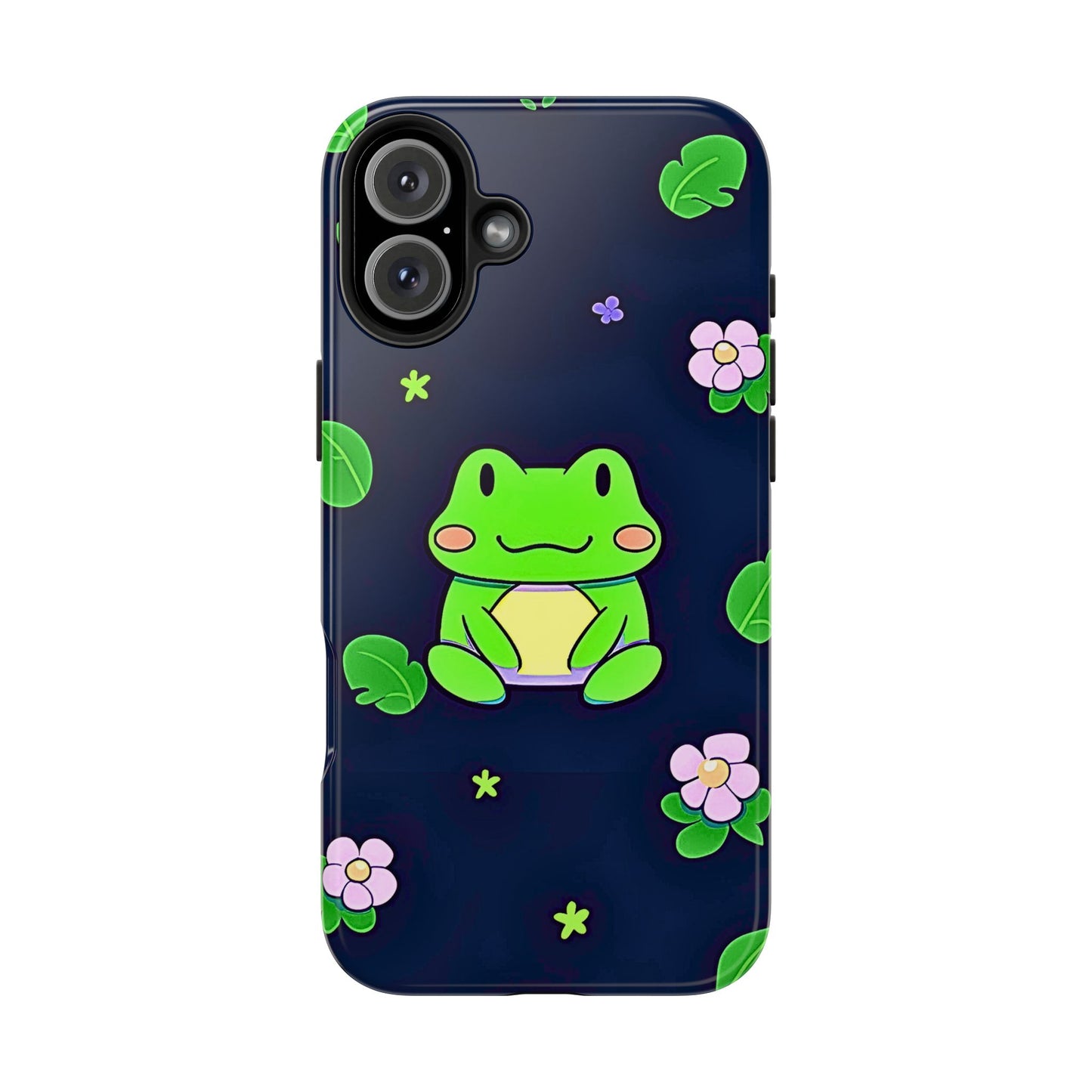 Adorable Froggy Black Tough Phone Case | Animals