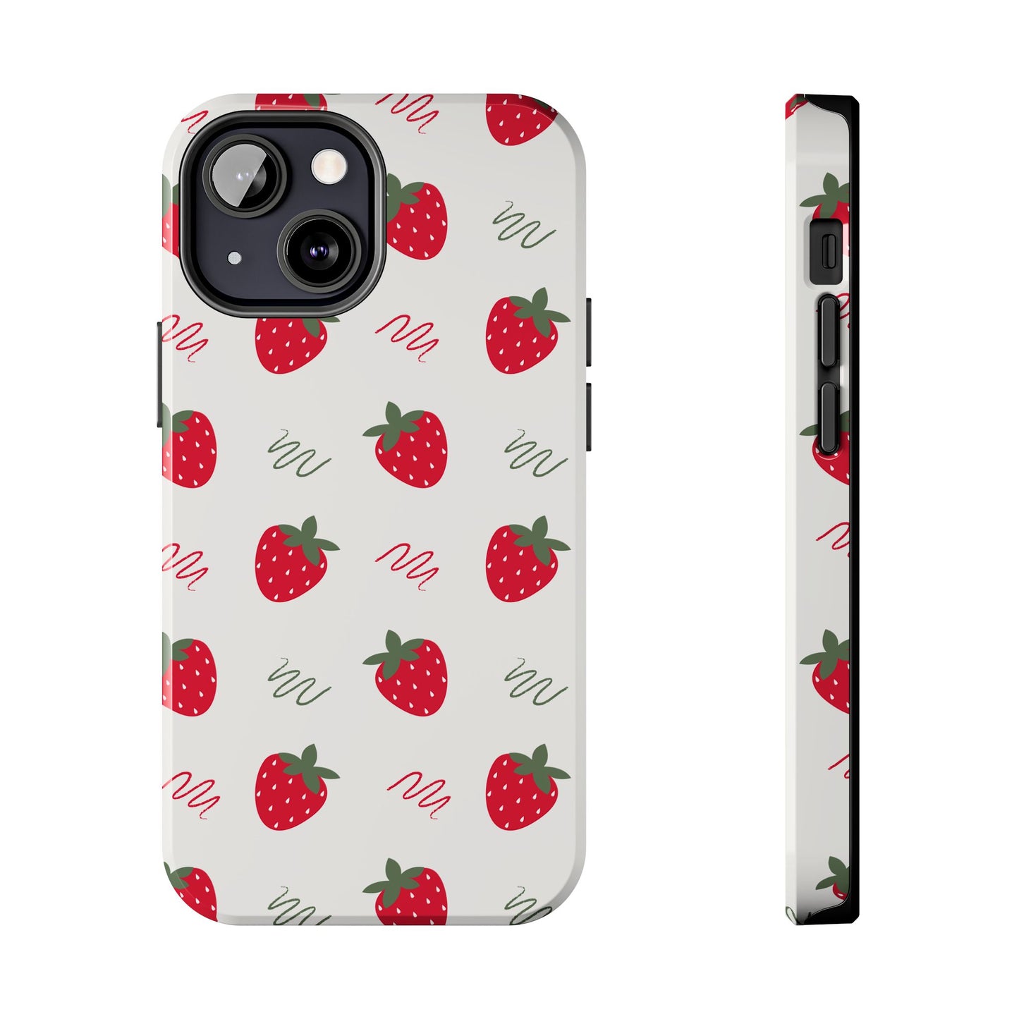 Strawberry Doodle Delight Tough Phone Case | Food